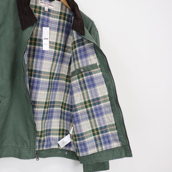 J.Crew Wallace & Barns Lightweight Canvas Work Jacket Washed Olive Medium NWT - Picture 6 of 10